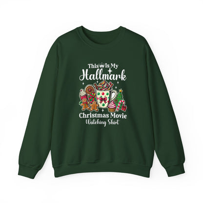 This Is My Hallmark Christmas Movie Watching Shirt Sweatshirt | Holiday Hot Cocoa Gingerbread