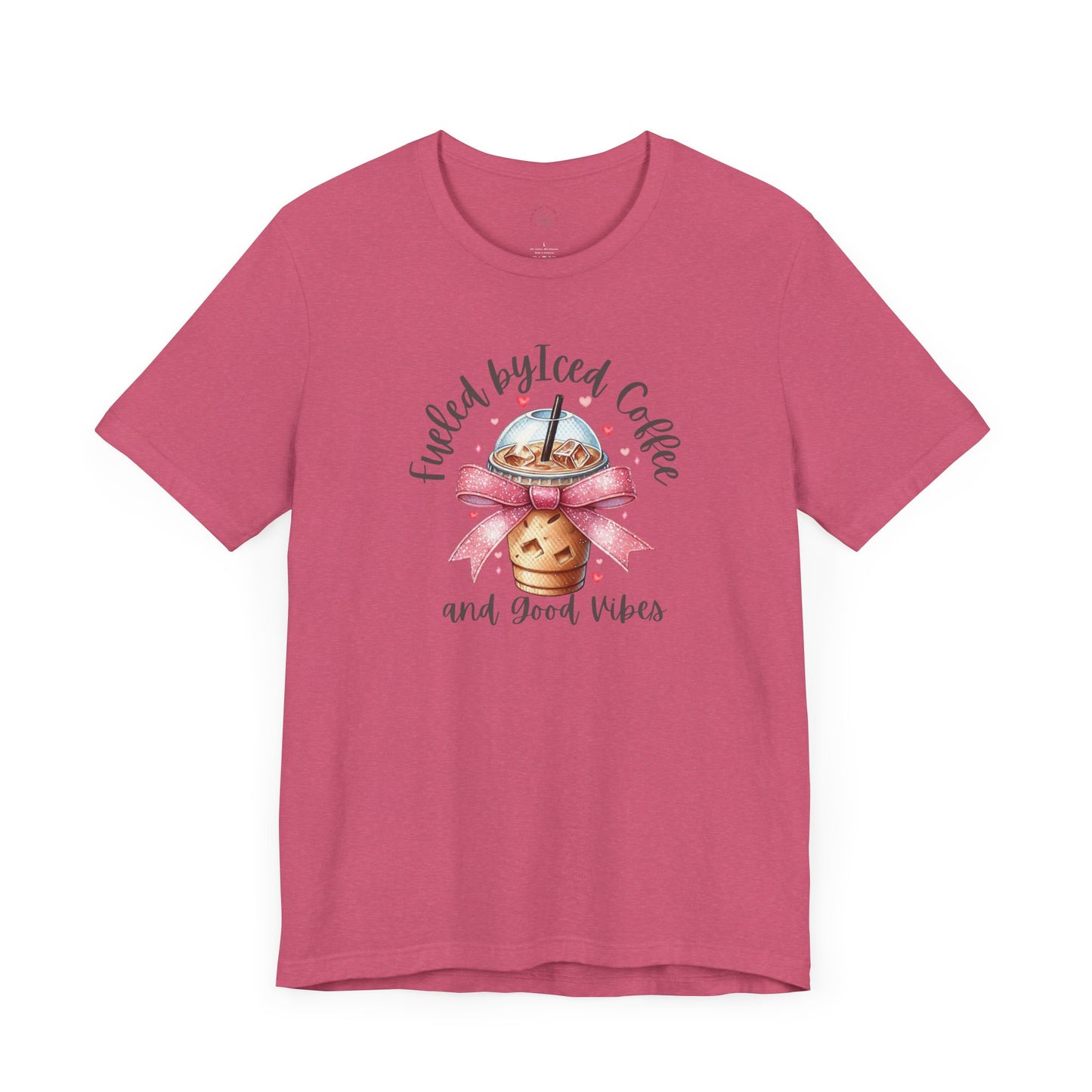 Iced Coffee Unisex Tee - Funny Coffee Lover Shirt, Gift for Baristas, Perfect for Cafes, Summer Outfit, Great for Birthdays