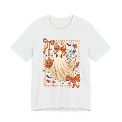 Cute Whimsical Ghost T-Shirt  Kawaii Pastel Ghost Graphic Tee for Women, Spooky Cute Shirt, Ghost Lover Gift, Everyday Aesthetic Top