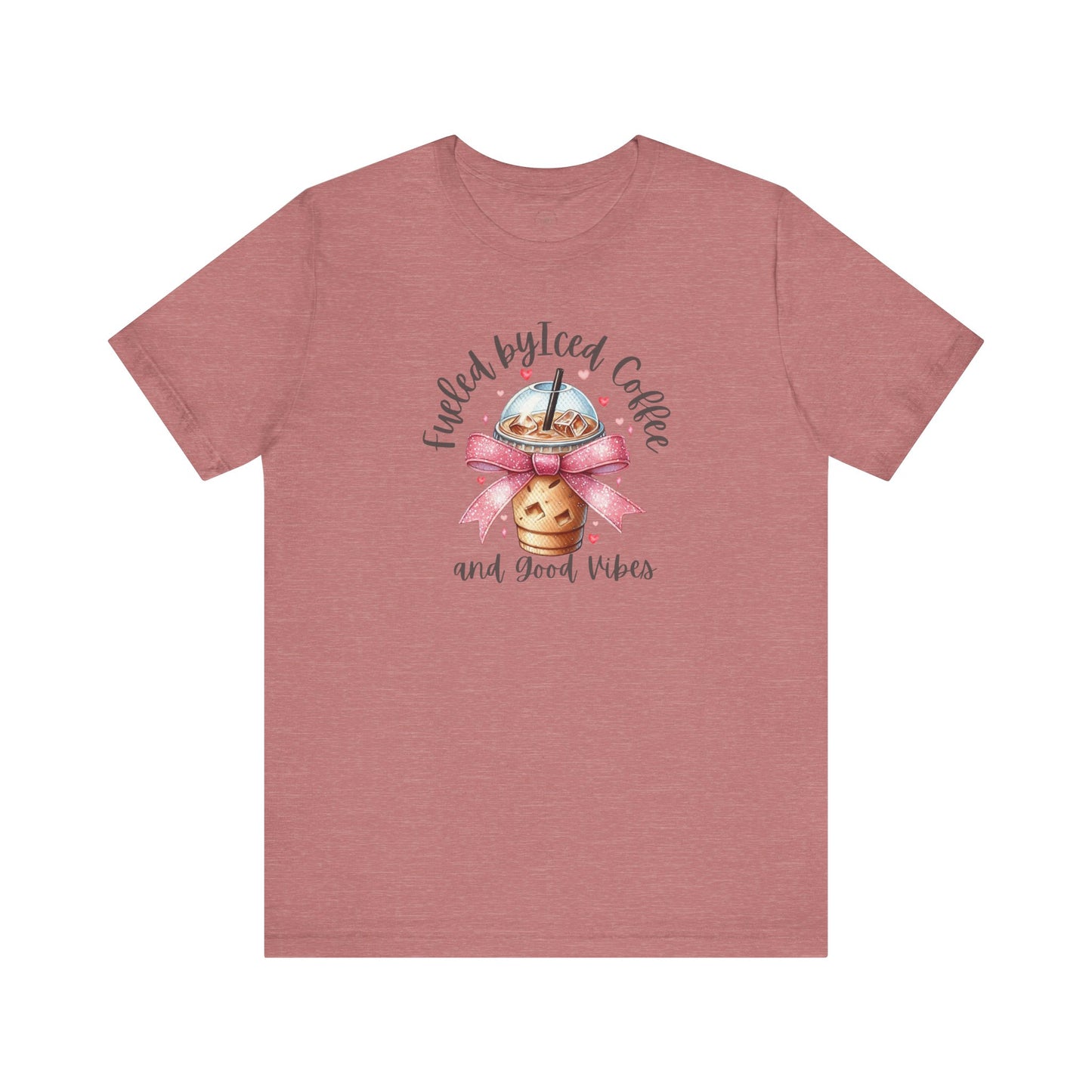 Iced Coffee Unisex Tee - Funny Coffee Lover Shirt, Gift for Baristas, Perfect for Cafes, Summer Outfit, Great for Birthdays