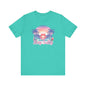 Salty T-Shirt  Tropical Sunset Shirt Beach Graphic Tee Coastal Summer Shirt for Women Salty Vibes Vacation Shirt Women's Summer T-Shirts