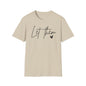 Let Them Minimalist Cursive T-Shirt  Handwritten Script Motivational Tee  Empowering Quote Graphic Shirt  Unisex Soft Aesthetic Top