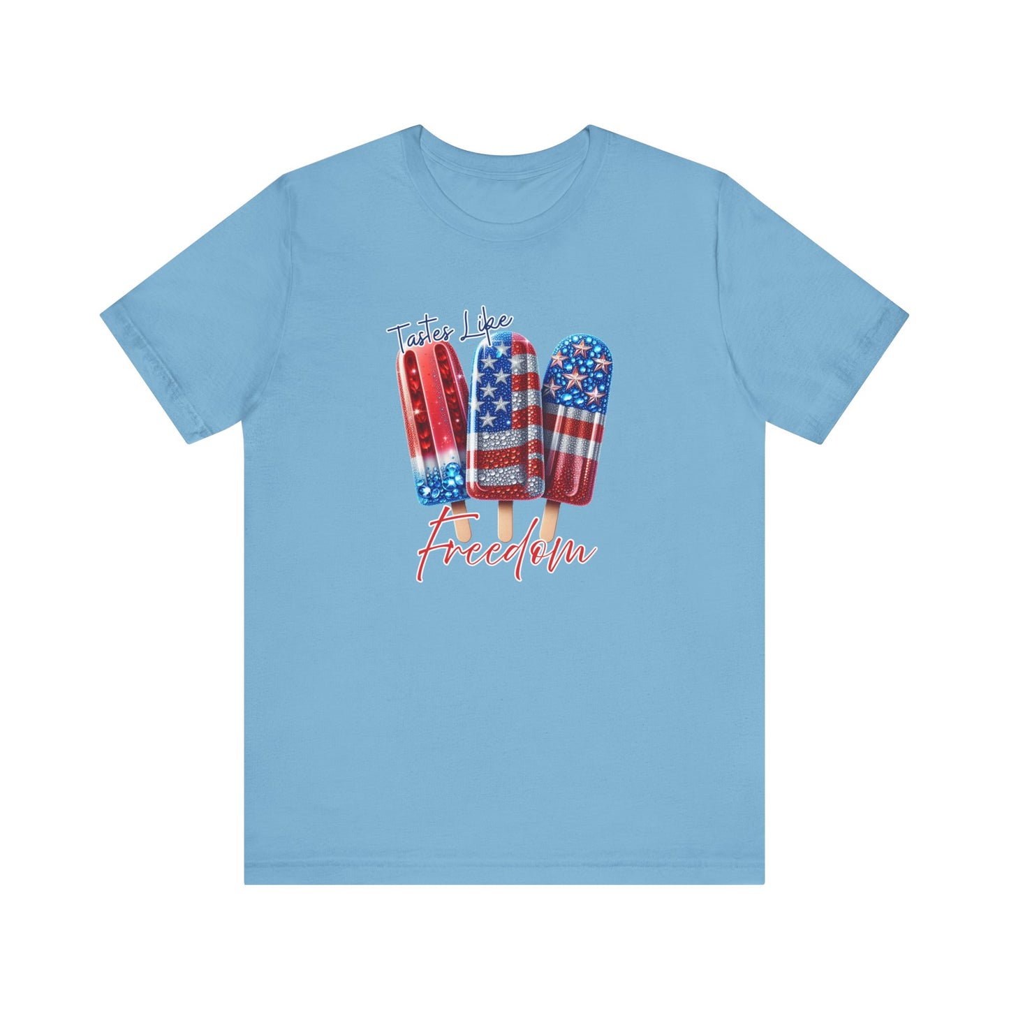 Patriotic Ice Cream Tee - 'Tastes Like Freedom' Unisex Jersey Short Sleeve T-Shirt, July 4th, Summer Vibes, Casual Wear, Gift Ideas