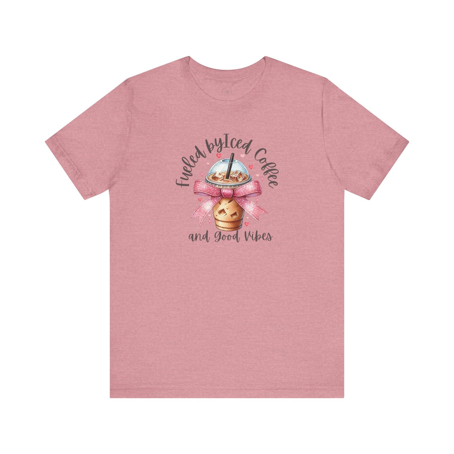 Iced Coffee Unisex Tee - Funny Coffee Lover Shirt, Gift for Baristas, Perfect for Cafes, Summer Outfit, Great for Birthdays
