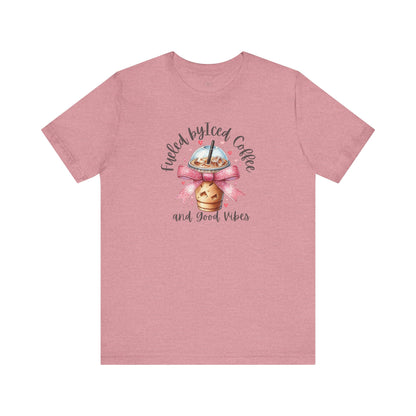 Iced Coffee Unisex Tee - Funny Coffee Lover Shirt, Gift for Baristas, Perfect for Cafes, Summer Outfit, Great for Birthdays