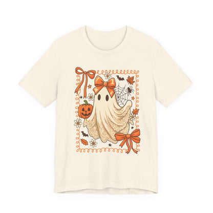 Cute Whimsical Ghost T-Shirt  Kawaii Pastel Ghost Graphic Tee for Women, Spooky Cute Shirt, Ghost Lover Gift, Everyday Aesthetic Top