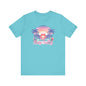 Salty T-Shirt  Tropical Sunset Shirt Beach Graphic Tee Coastal Summer Shirt for Women Salty Vibes Vacation Shirt Women's Summer T-Shirts