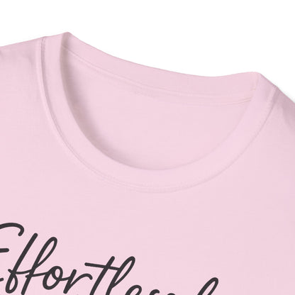 Effortlessly Dysfunctional Graphic T-Shirt  Cute Pink Bow Shirt for Women  Funny Mental Health Humor Tee  Sassy Aesthetic Comfort Tee
