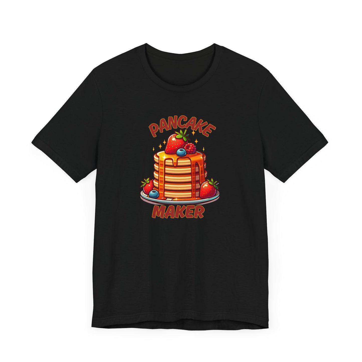 Pancake Maker Father Tee, Short Stack Child Shirt, Fun Fathers Day Gift, Unisex Tshirt, Family Matching Outfits
