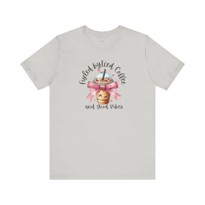 Iced Coffee Unisex Tee - Funny Coffee Lover Shirt, Gift for Baristas, Perfect for Cafes, Summer Outfit, Great for Birthdays